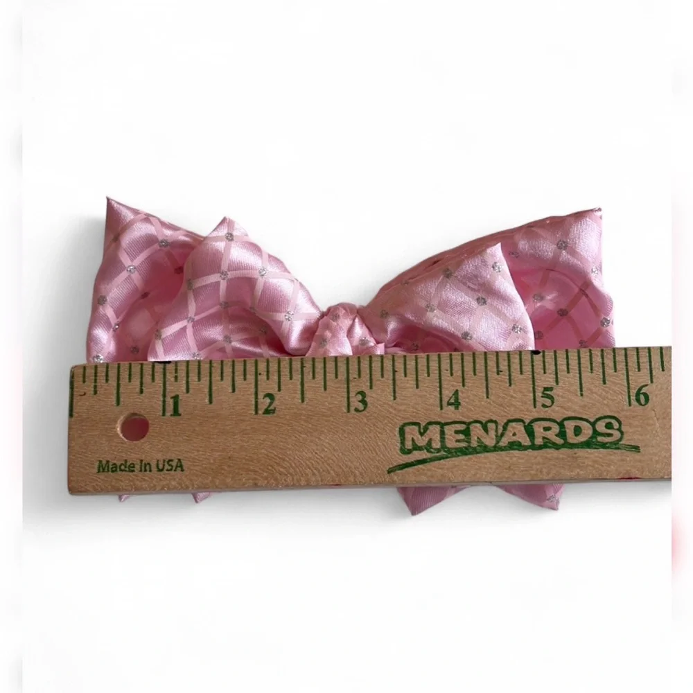 HANDMADE Pink Scrunchie And BowSet